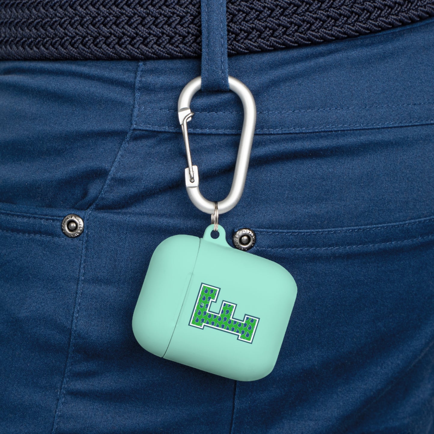 Preppy Letter F AirPods Case Cover