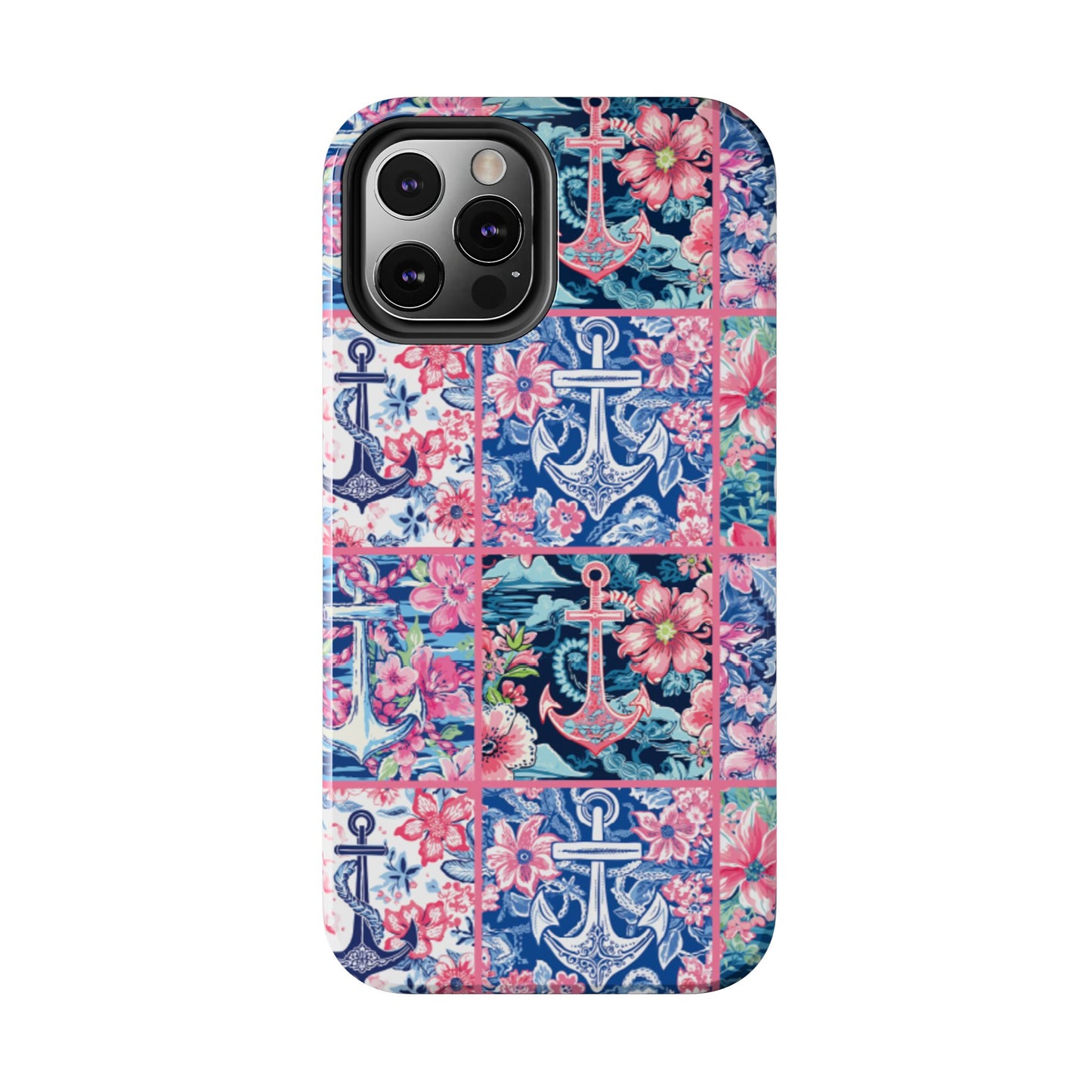 Floral Anchors Tough Phone Case