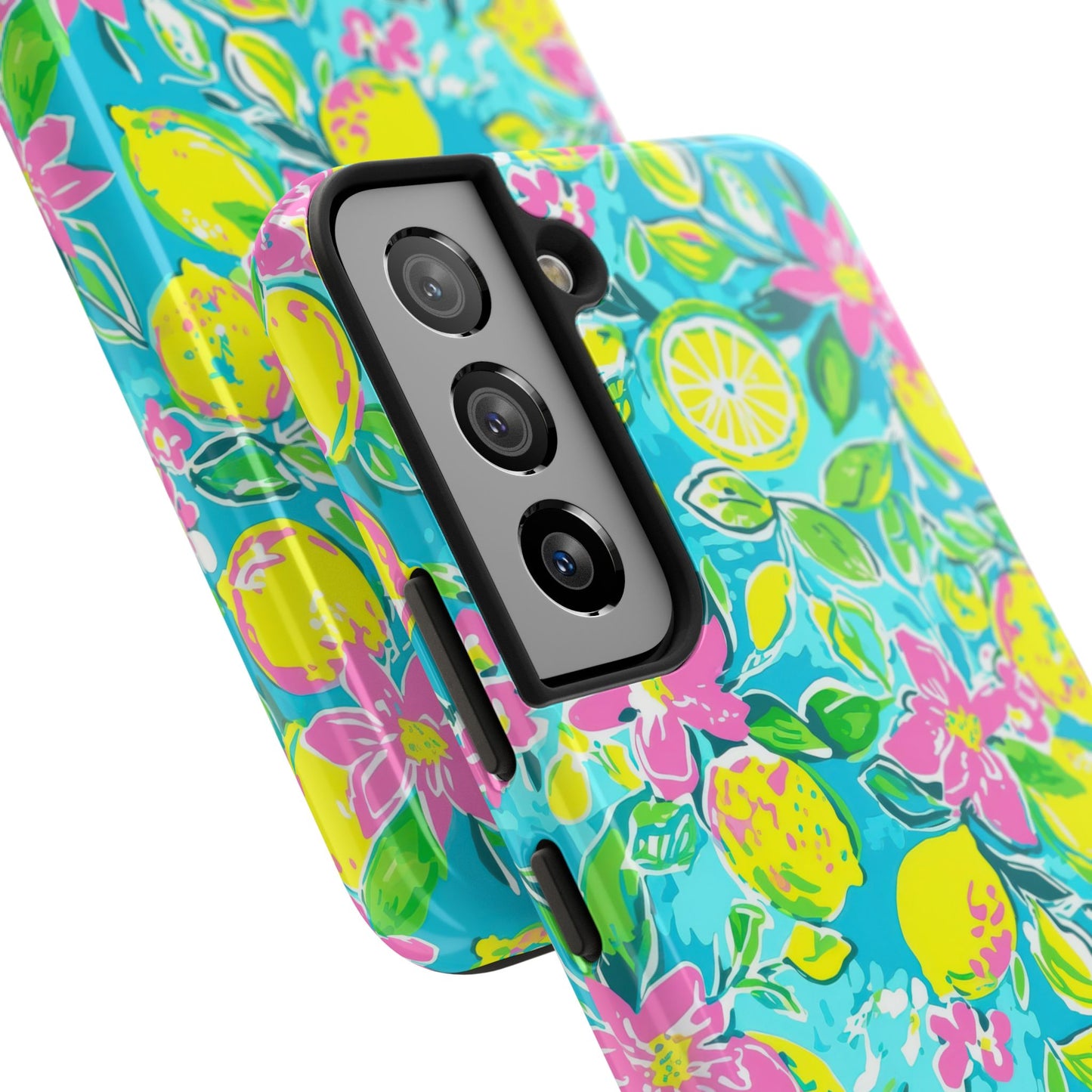 Lemon Floral Tough Phone Case
