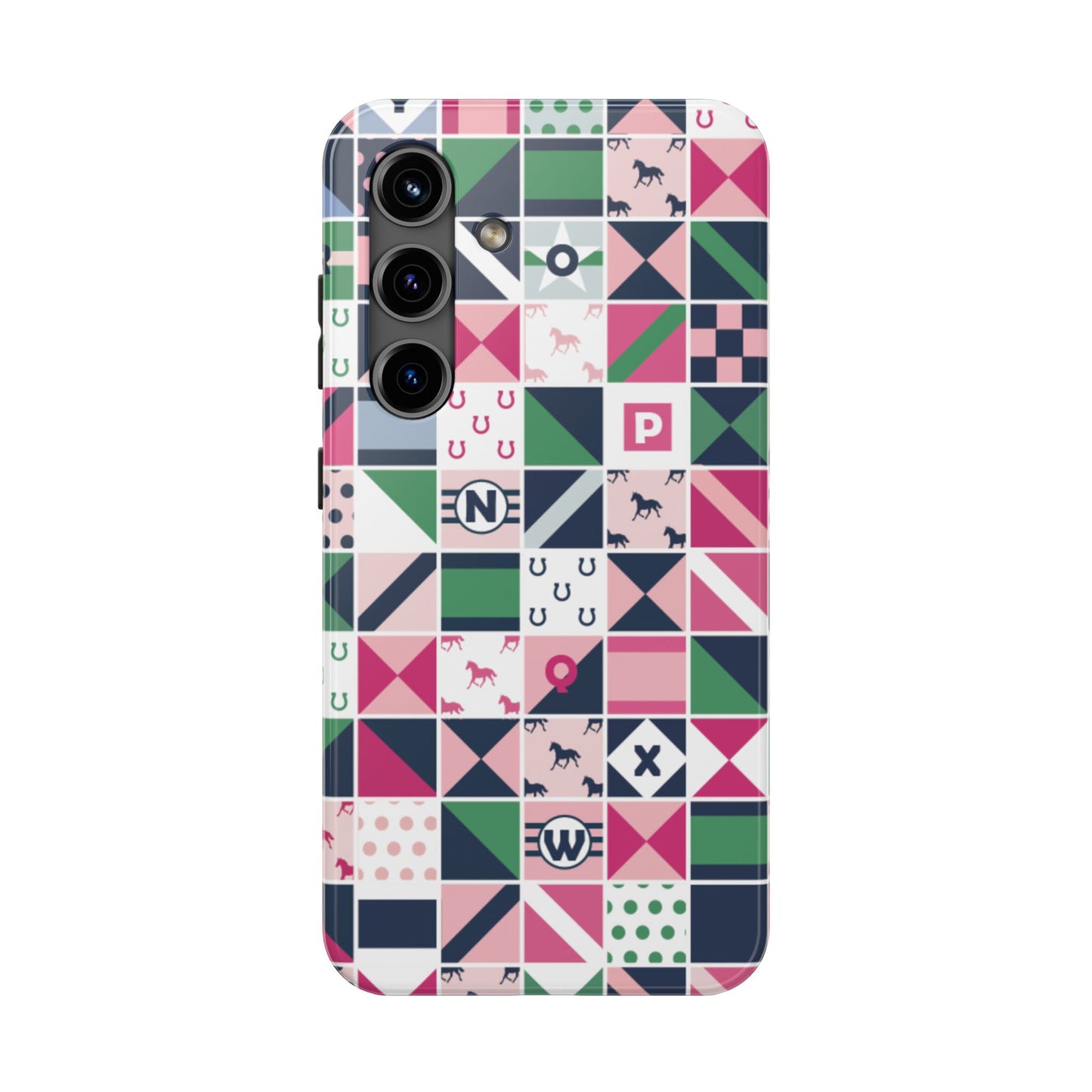 Equestrian Patchwork Tough Phone Case