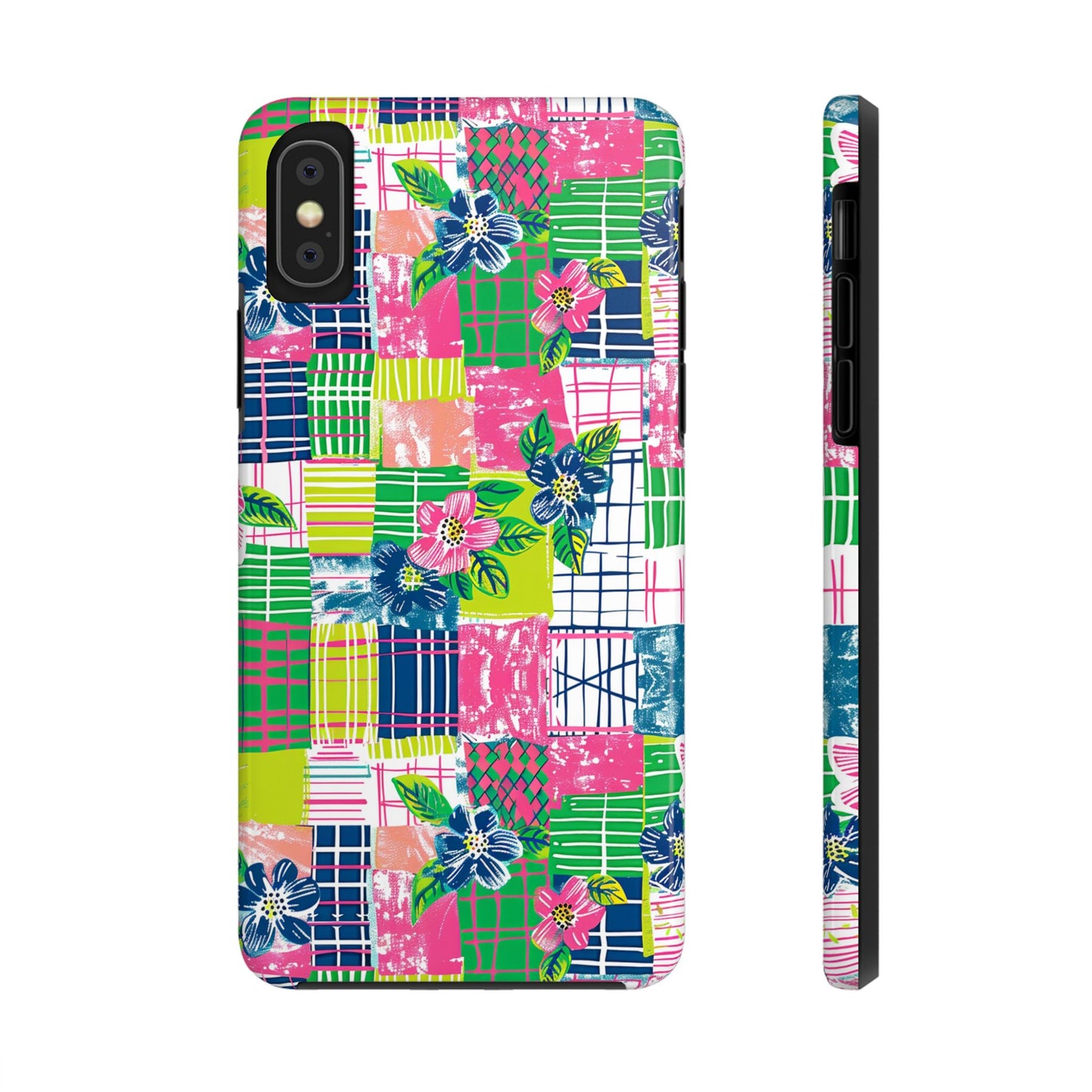 Tropical Madras Tough Phone Case