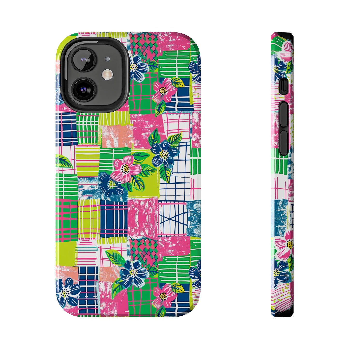 Tropical Madras Tough Phone Case