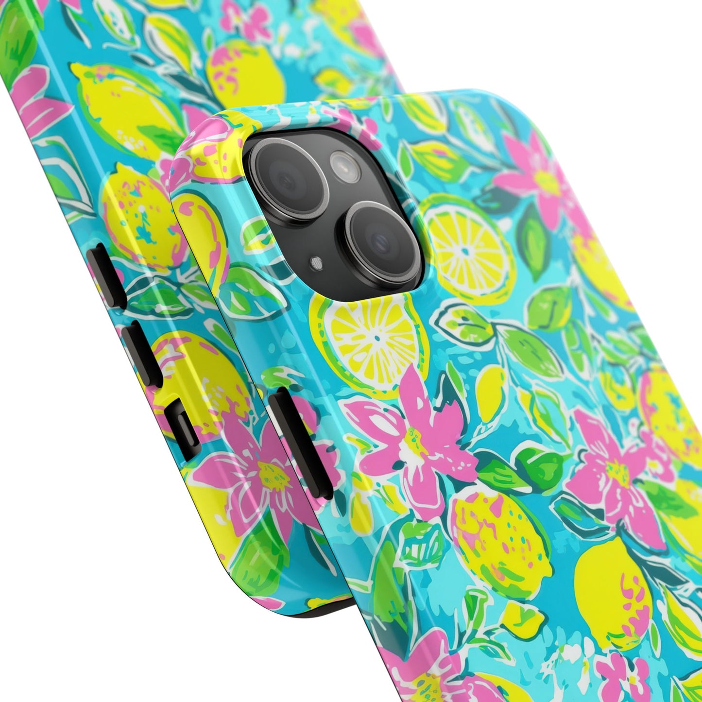 Lemon Floral Tough Phone Case