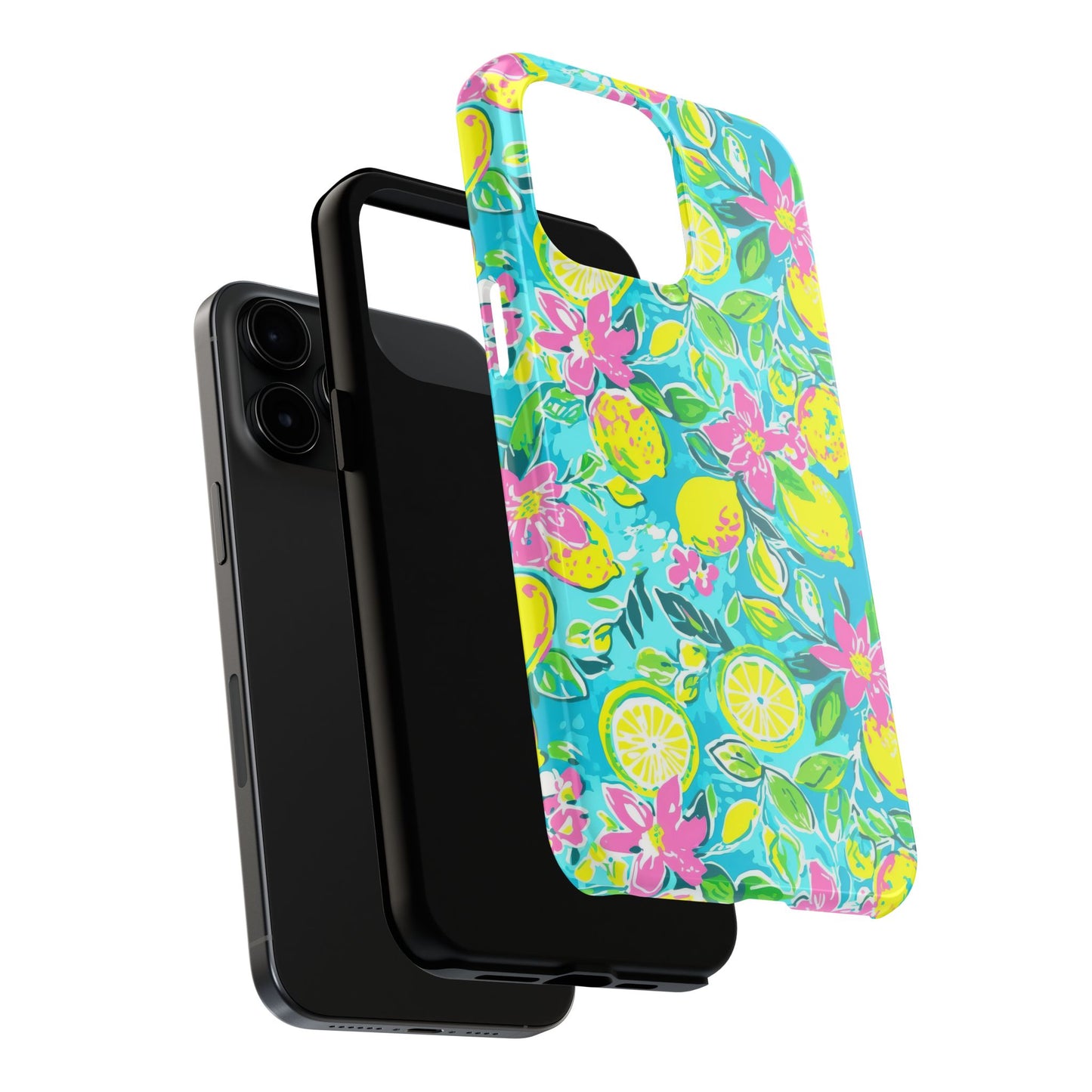 Lemon Floral Tough Phone Case