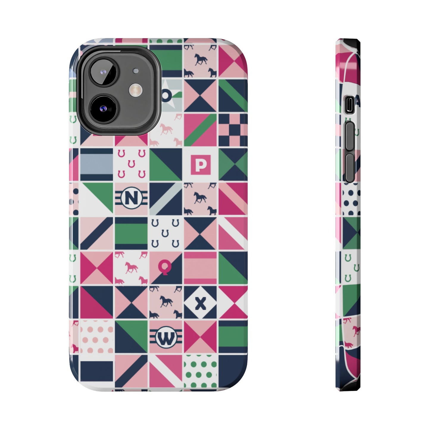 Equestrian Patchwork Tough Phone Case
