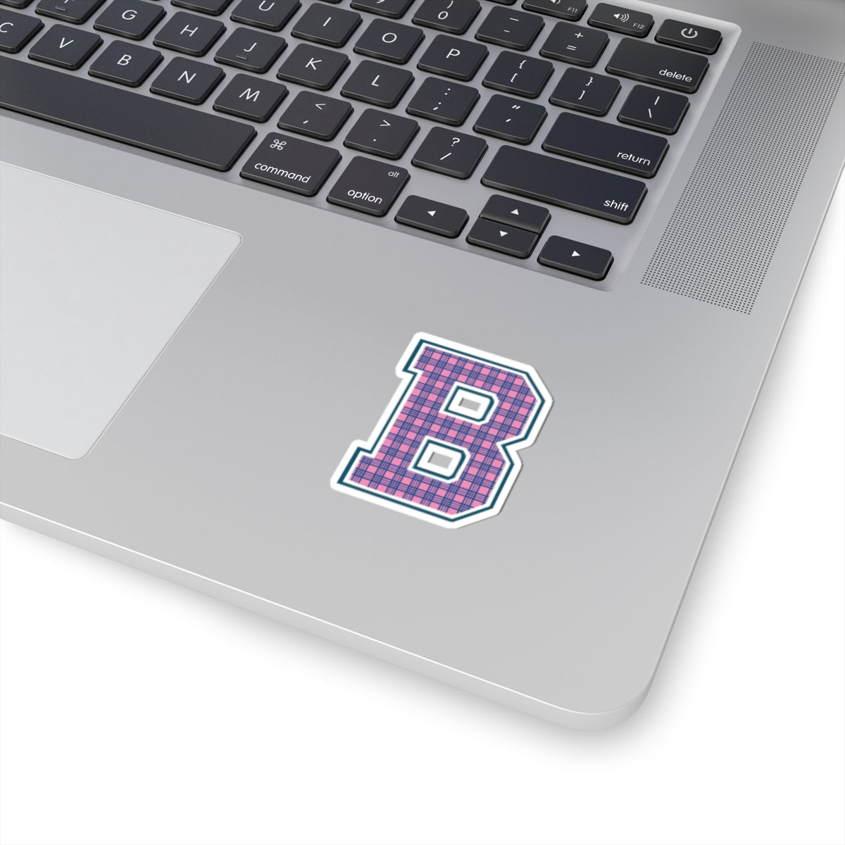 Preppy Letter B Kiss Cut Sticker