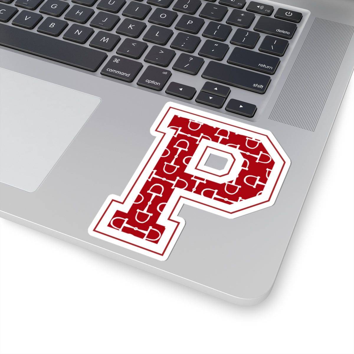 Equestrian Letter P Kiss Cut Sticker