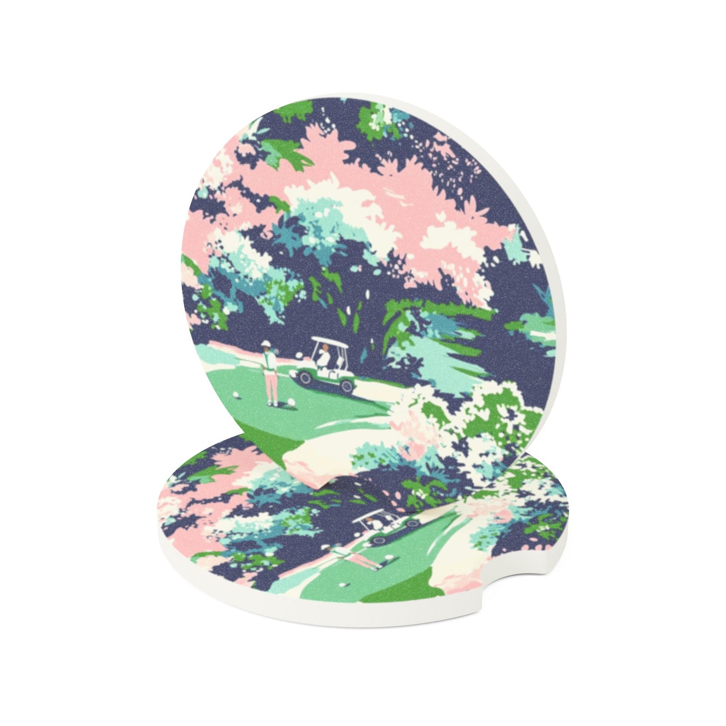 Golf Soapstone Car Coaster