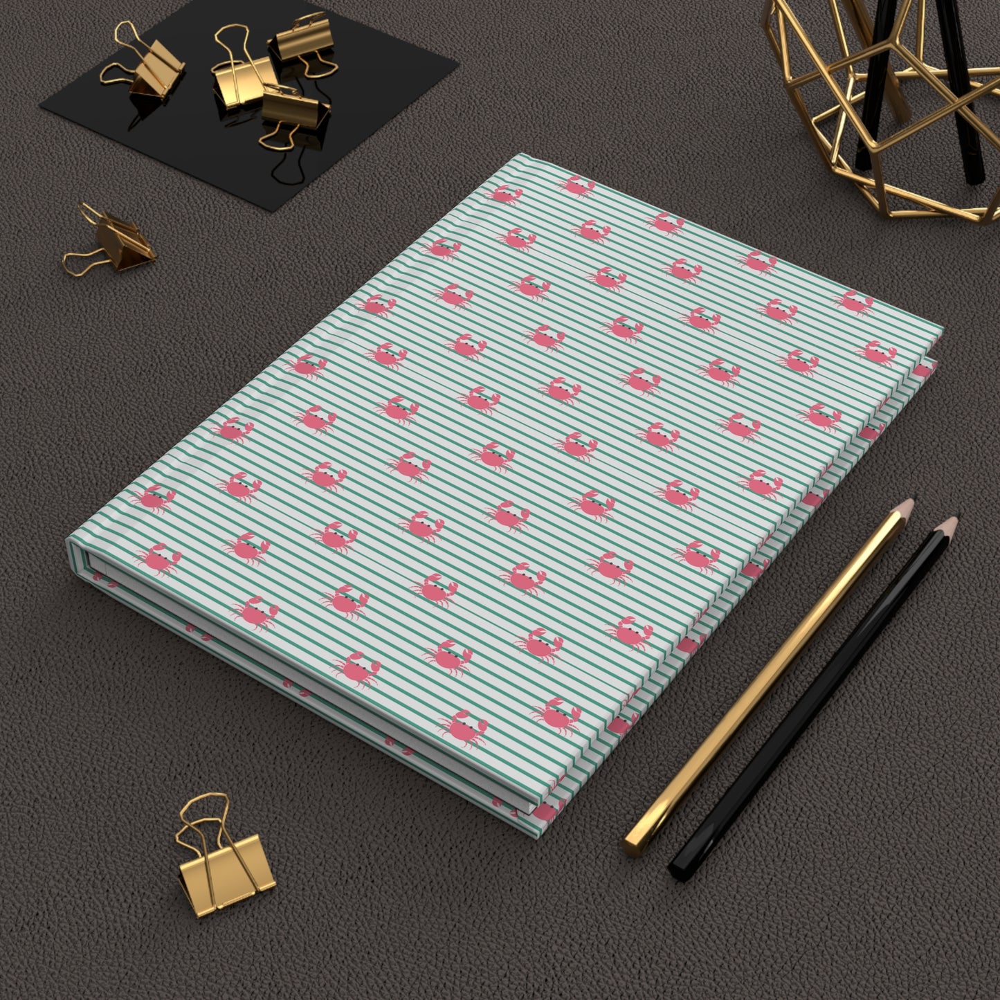 Cute Crabs Hardcover Journal