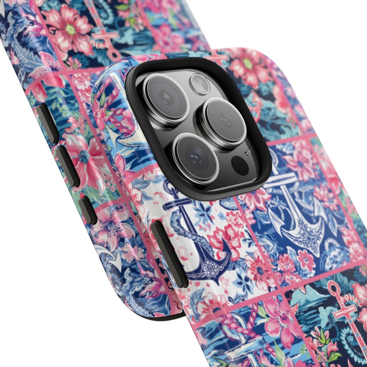 Floral Anchors Tough Phone Case