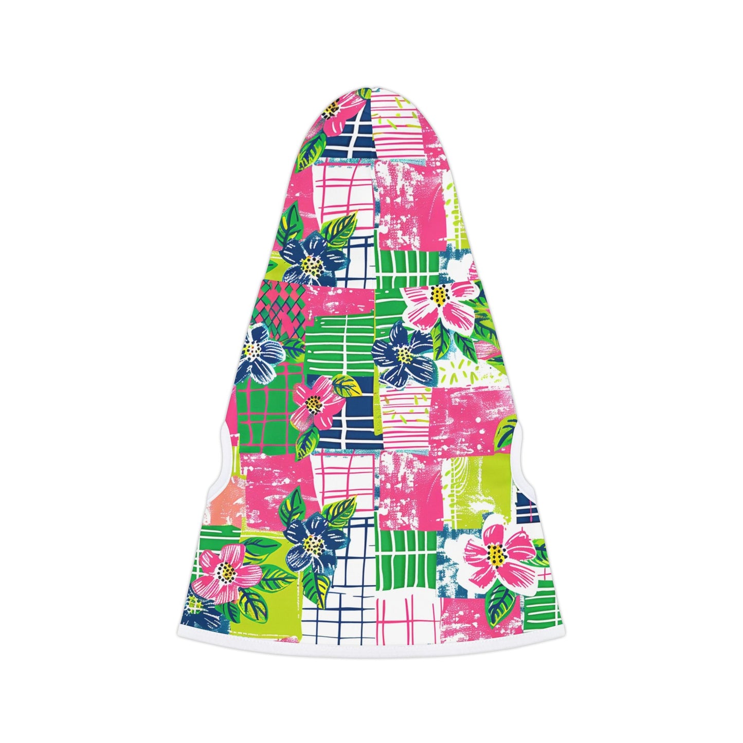 Tropical Madras Pet Hoodie