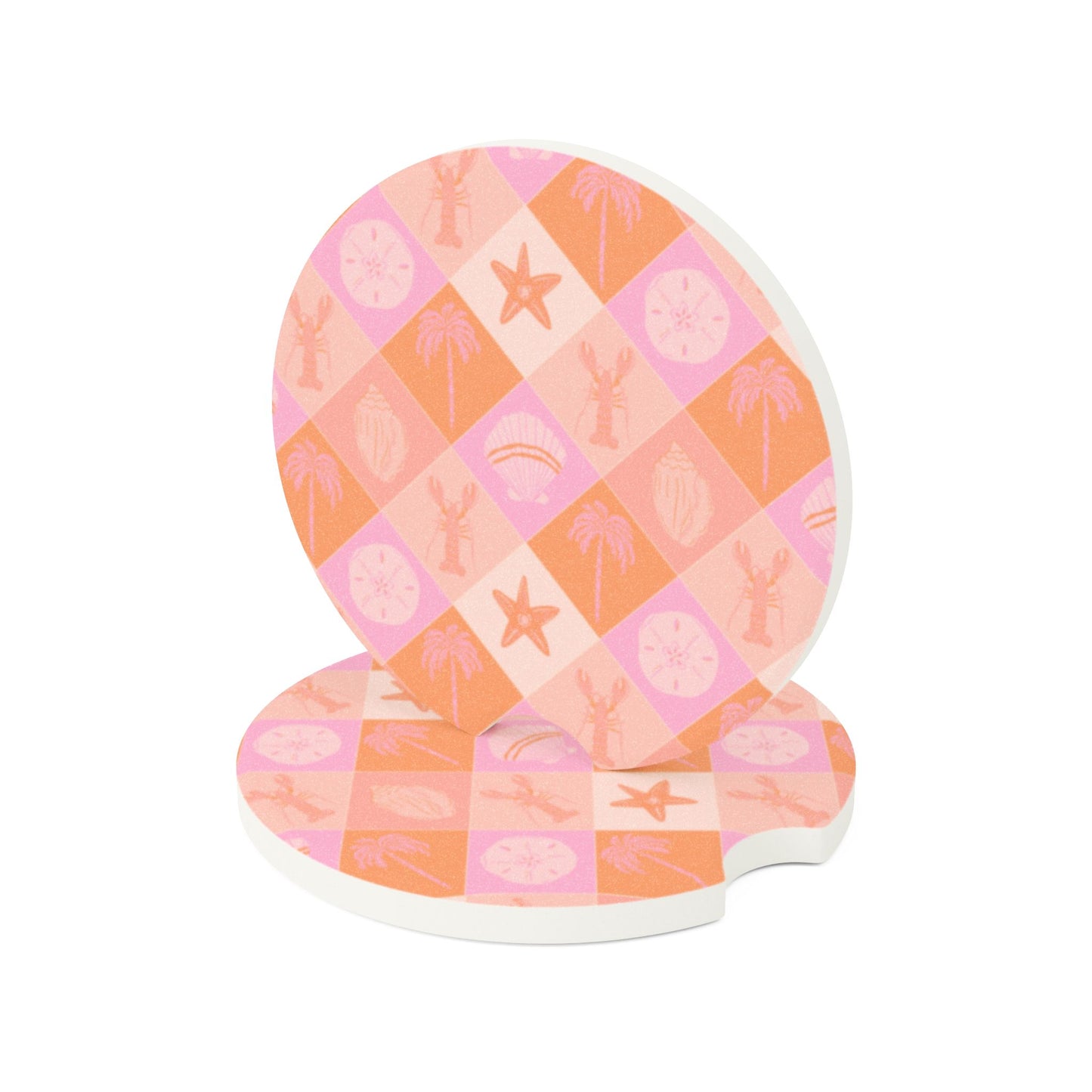 Bright Beach Soapstone Car Coaster