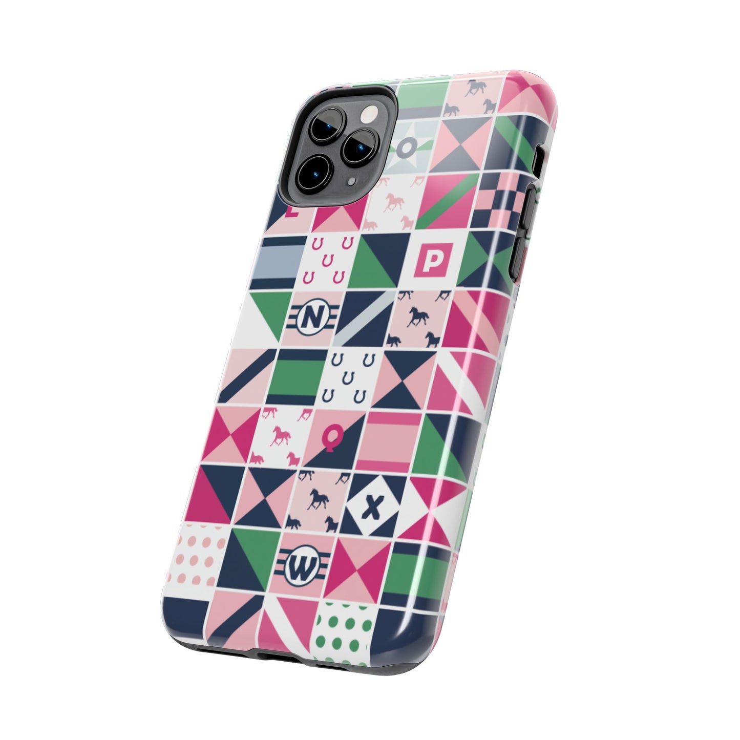 Equestrian Patchwork Tough Phone Case