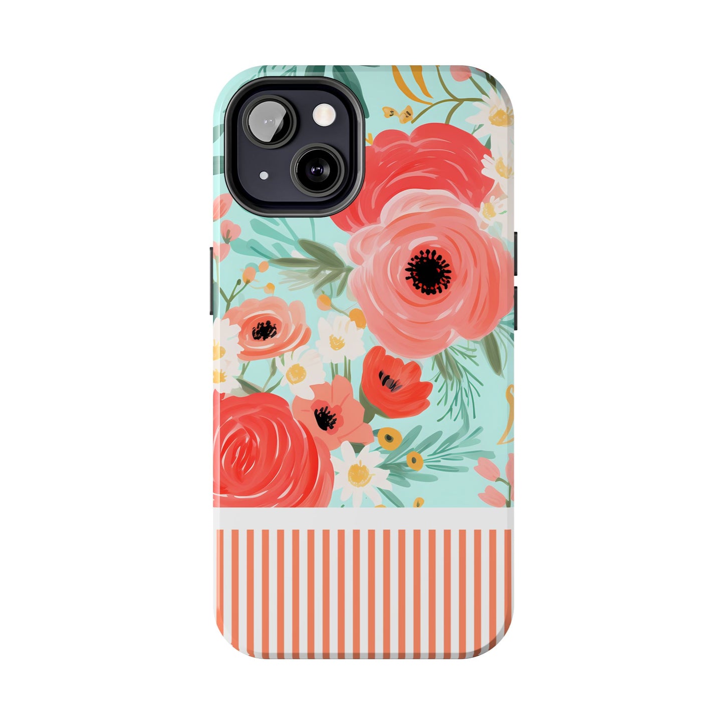 Coral FloralTough Phone Case