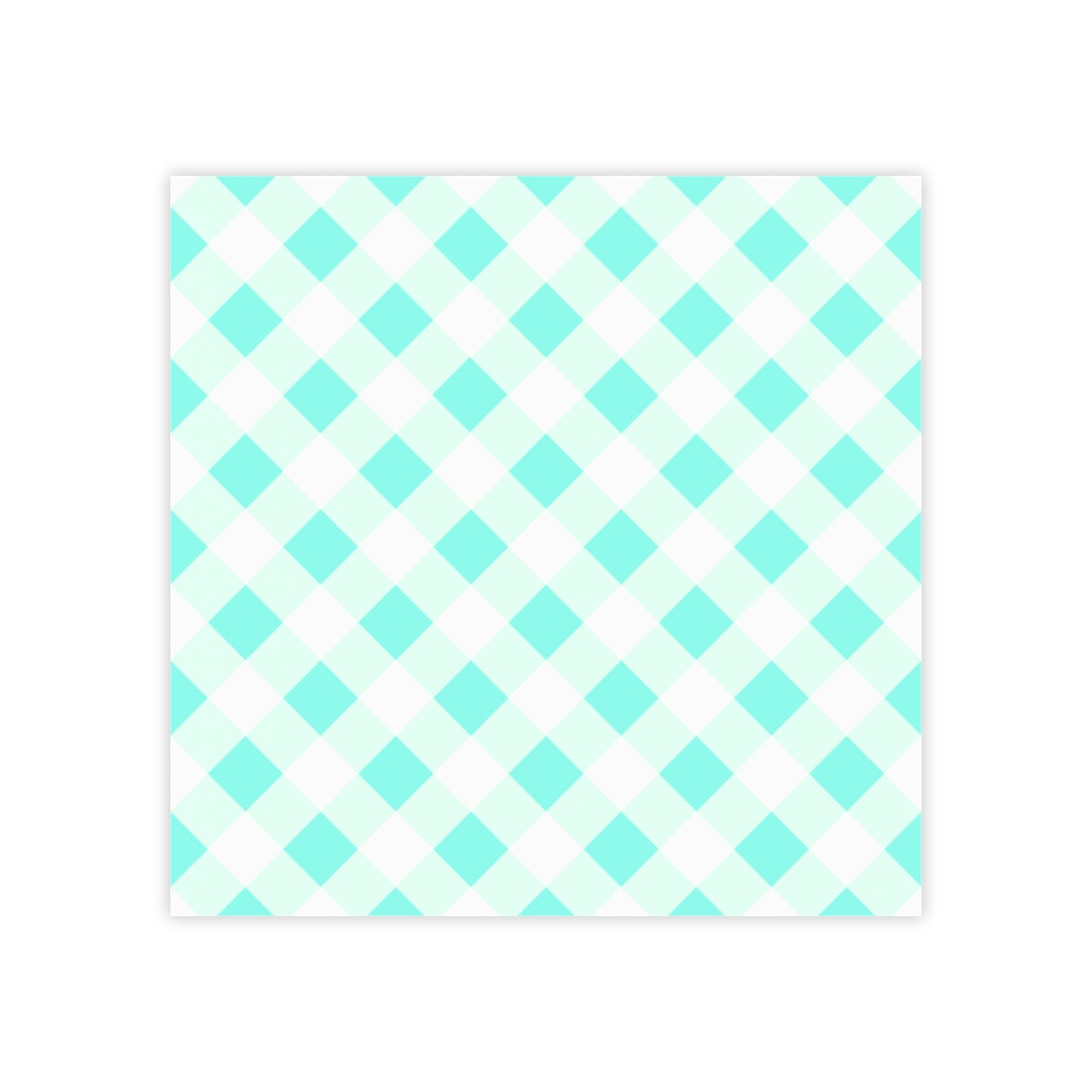 Preppy Aqua Gingham Post-it® Note Pads