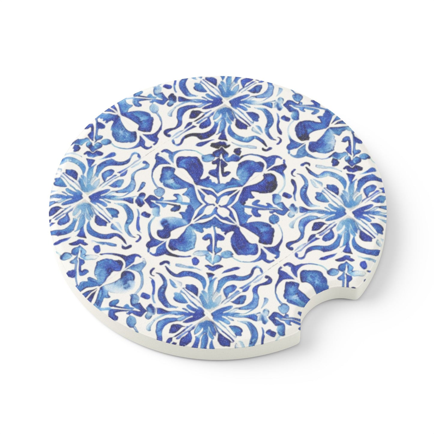 Blue Tile Soapstone Car Coaster