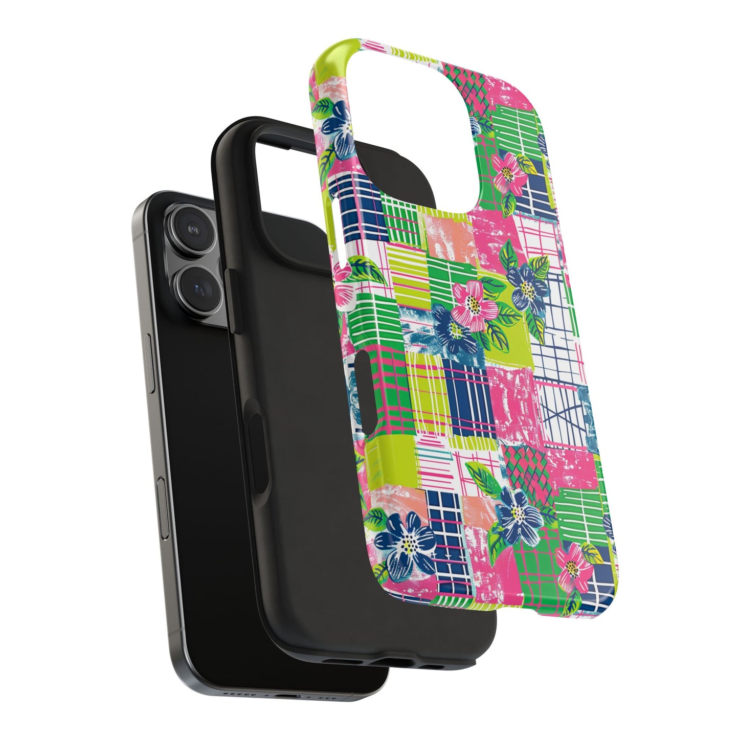 Tropical Madras Tough Phone Case