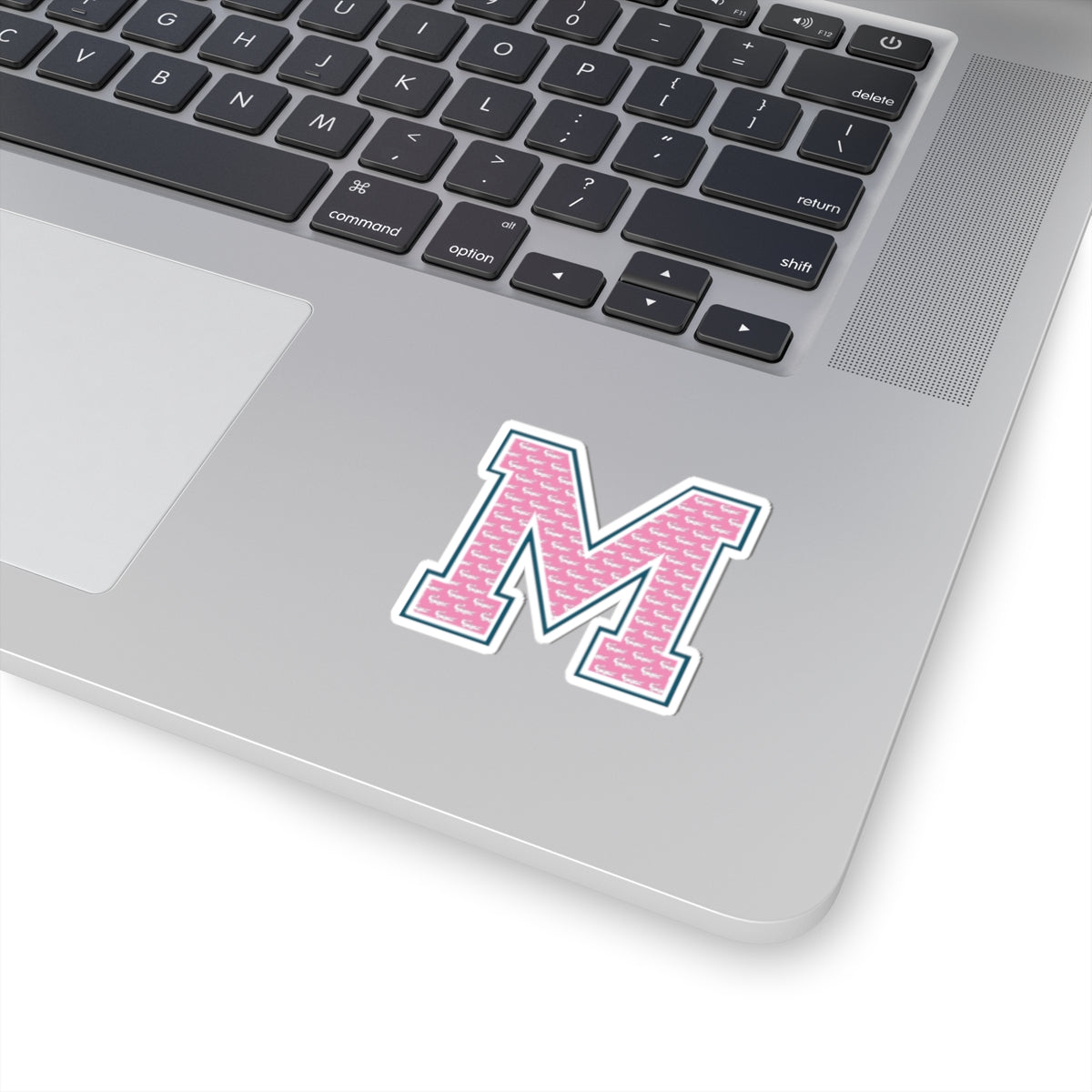 Preppy Letter M Kiss Cut Sticker