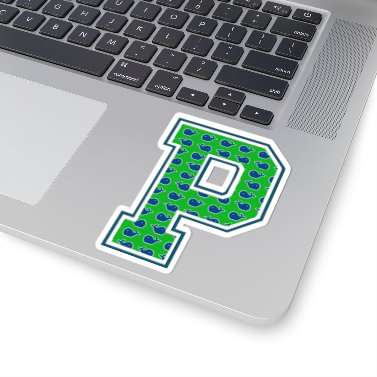 Preppy Letter P Kiss Cut Sticker