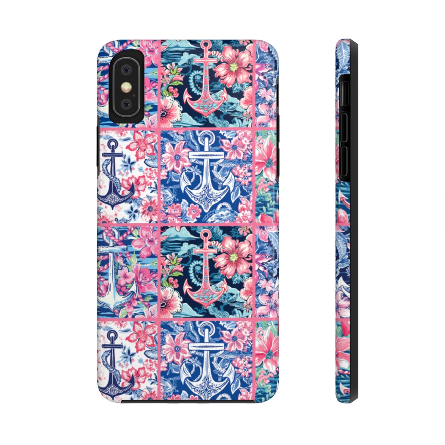 Floral Anchors Tough Phone Case