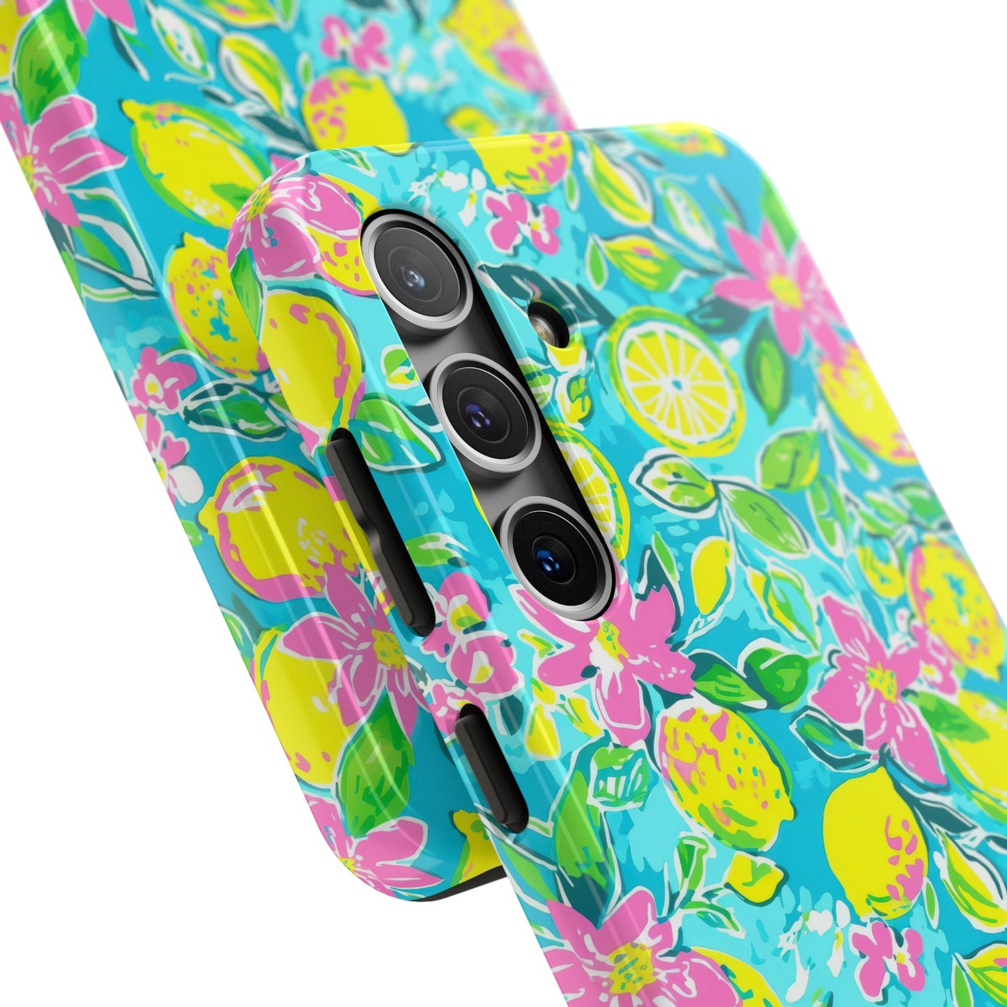 Lemon Floral Tough Phone Case