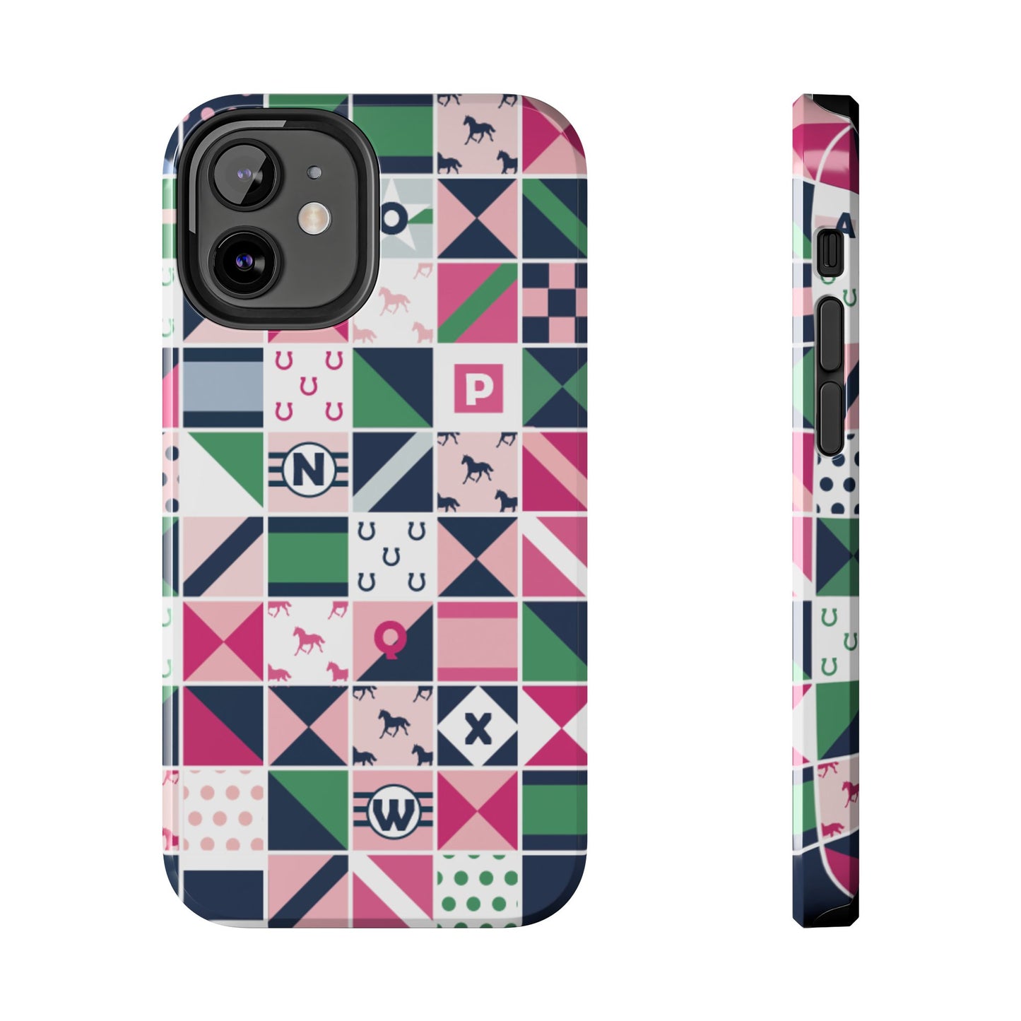 Equestrian Patchwork Tough Phone Case