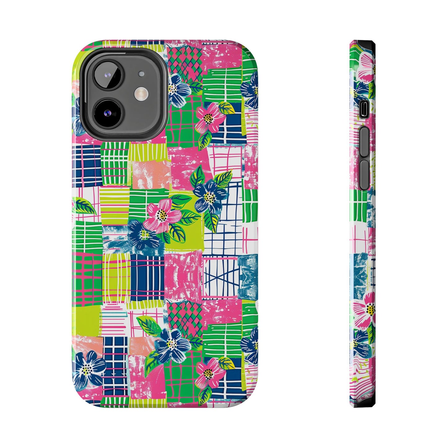 Tropical Madras Tough Phone Case