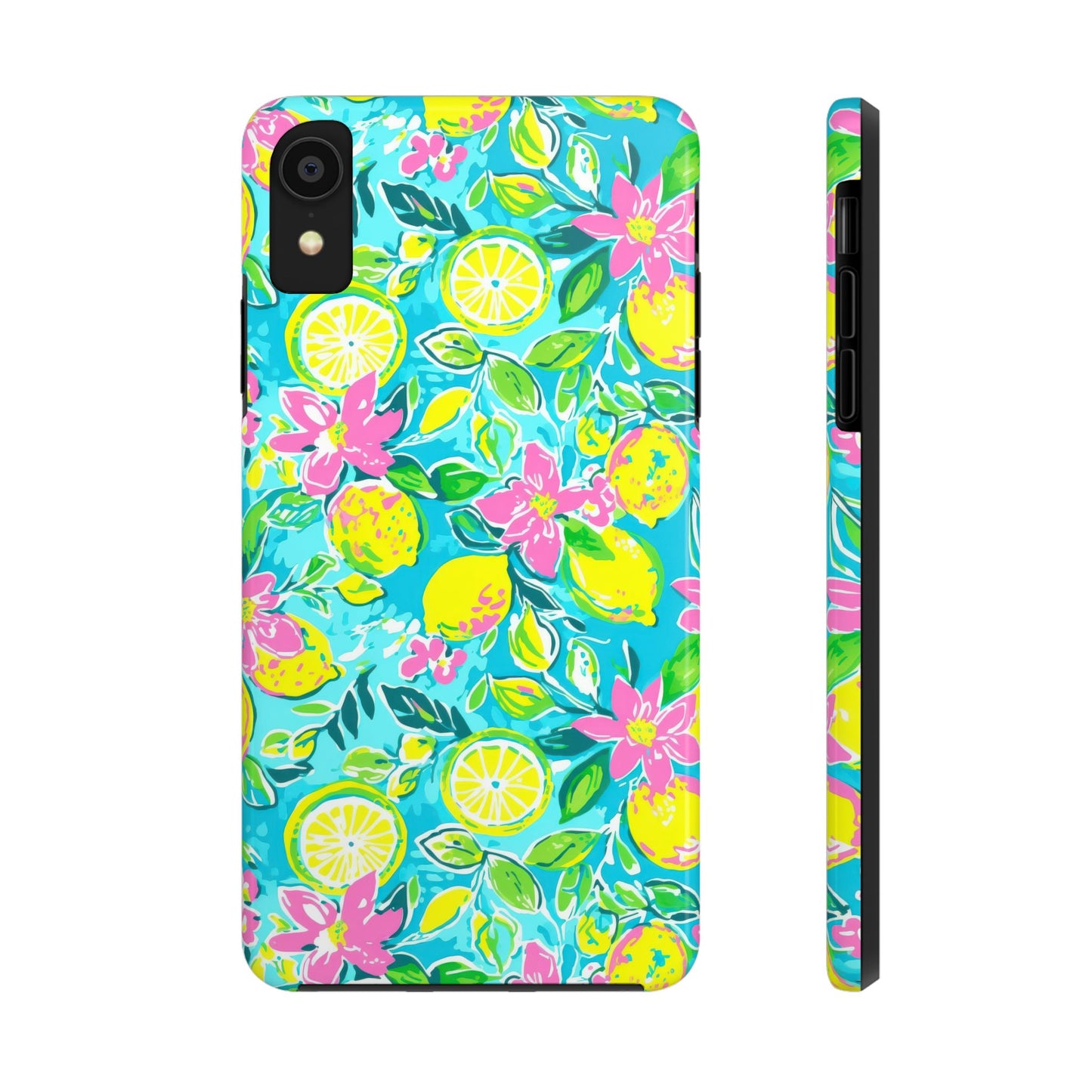 Lemon Floral Tough Phone Case