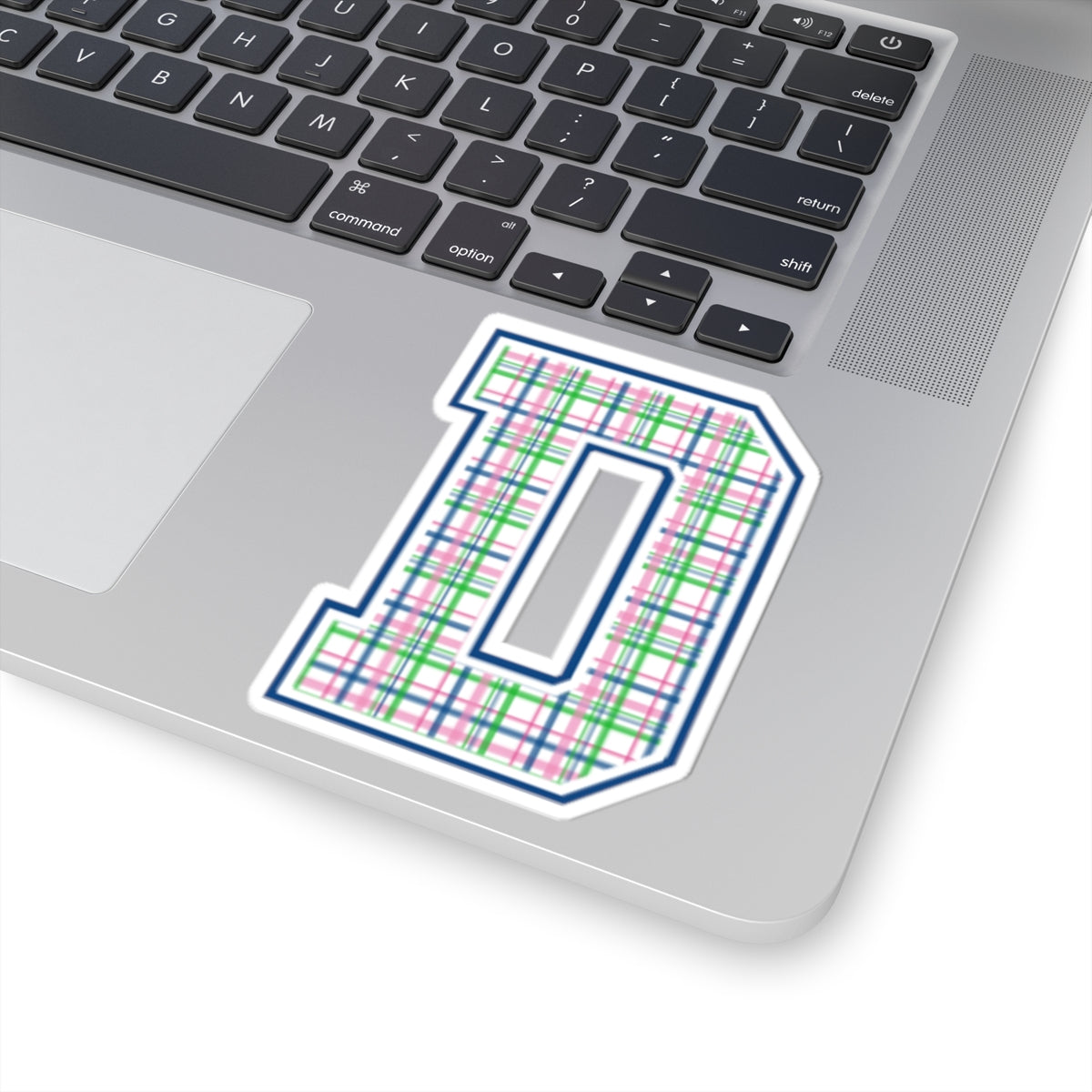 Preppy Letter D Kiss Cut Sticker