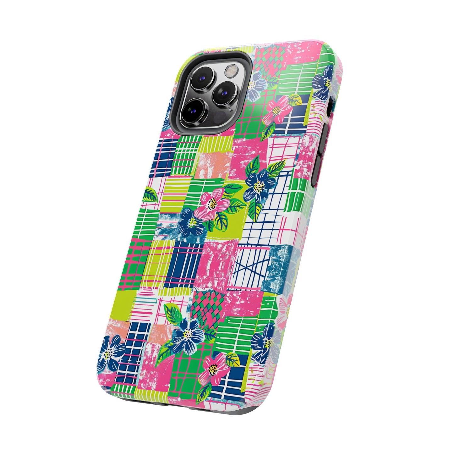Tropical Madras Tough Phone Case