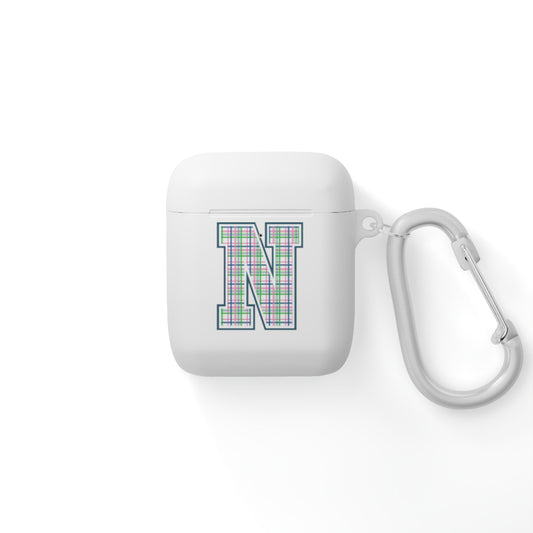 Preppy Letter N AirPods Case Cover