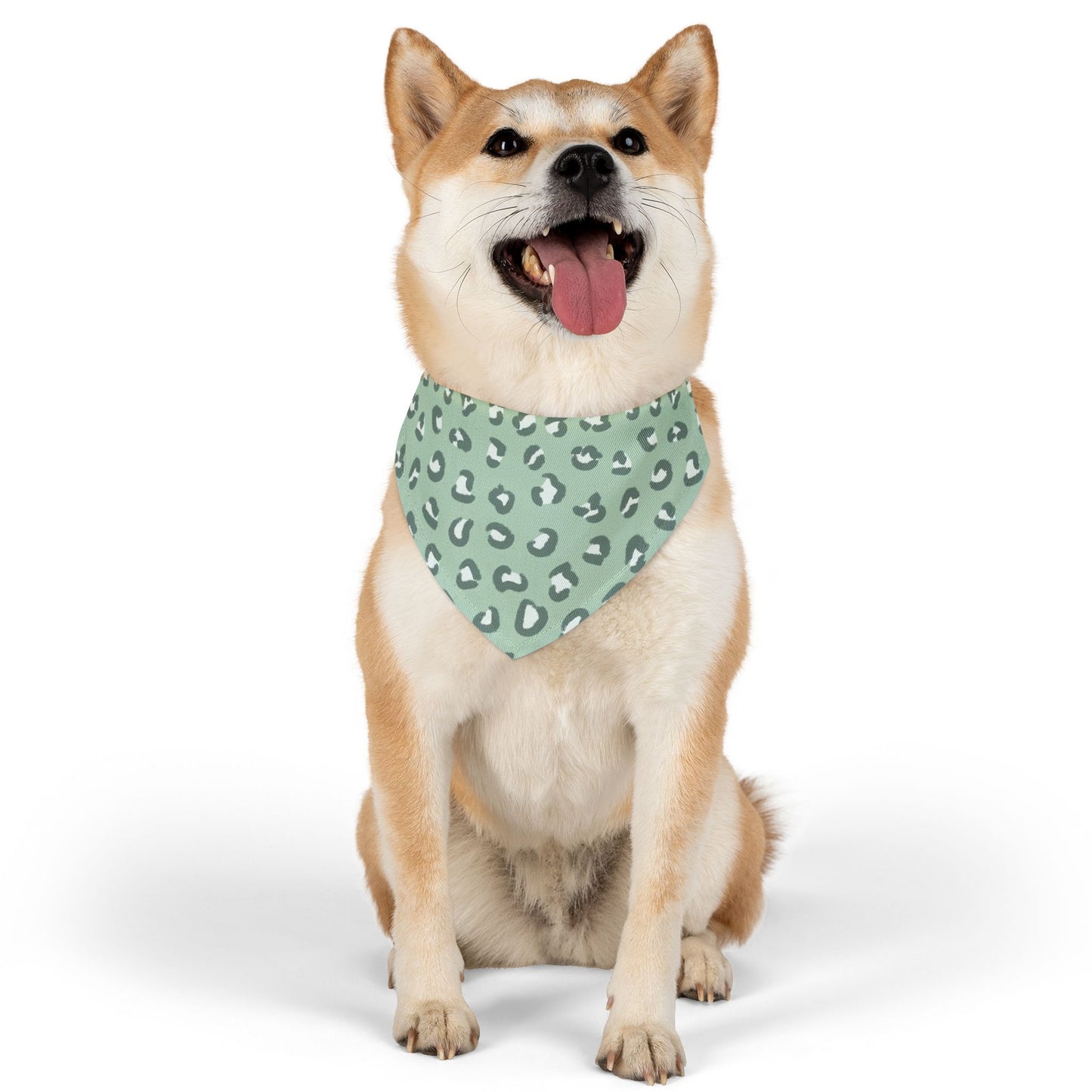 Pastel Leopard Pet Bandana Collar