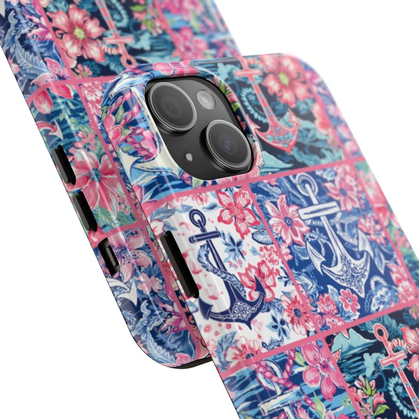 Floral Anchors Tough Phone Case