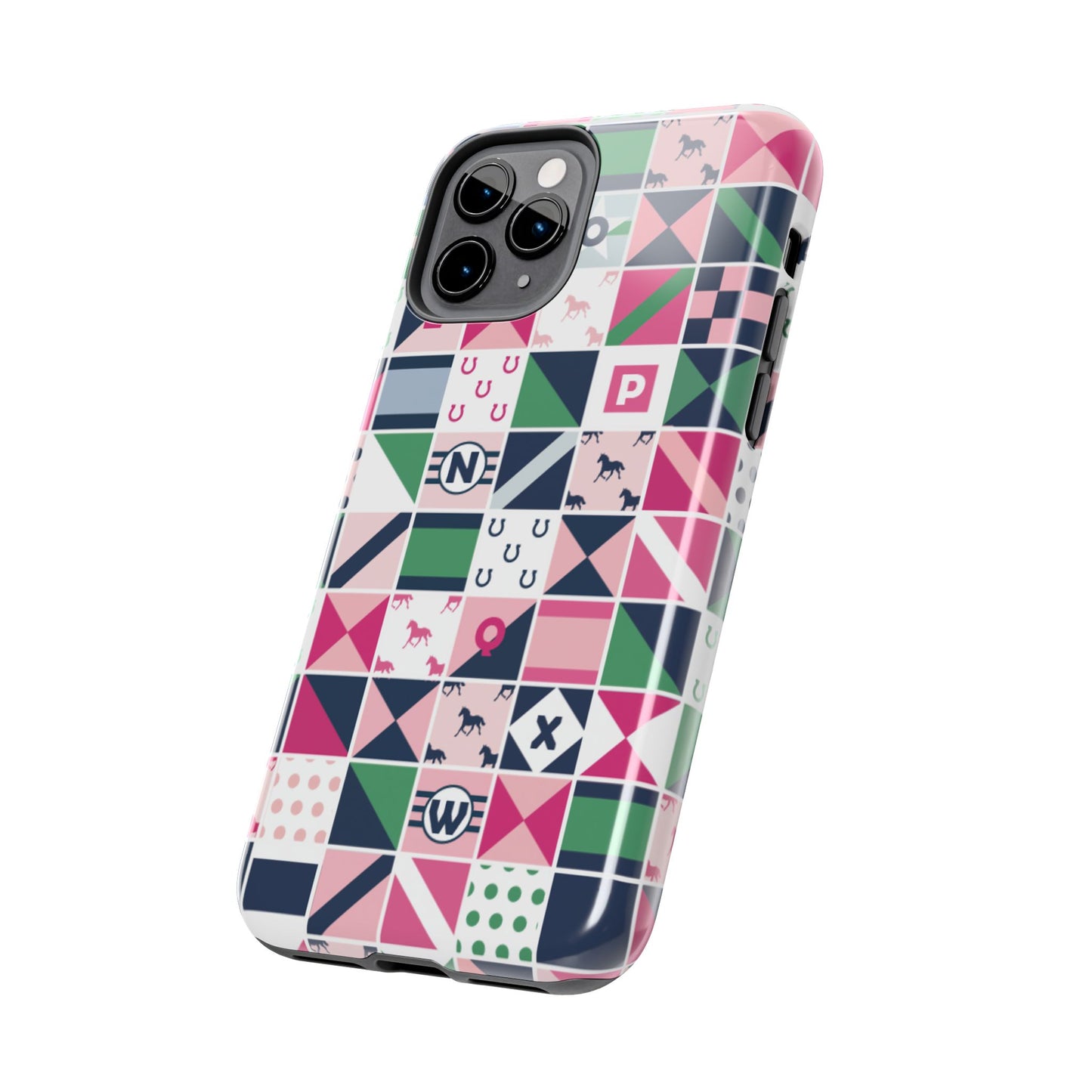 Equestrian Patchwork Tough Phone Case