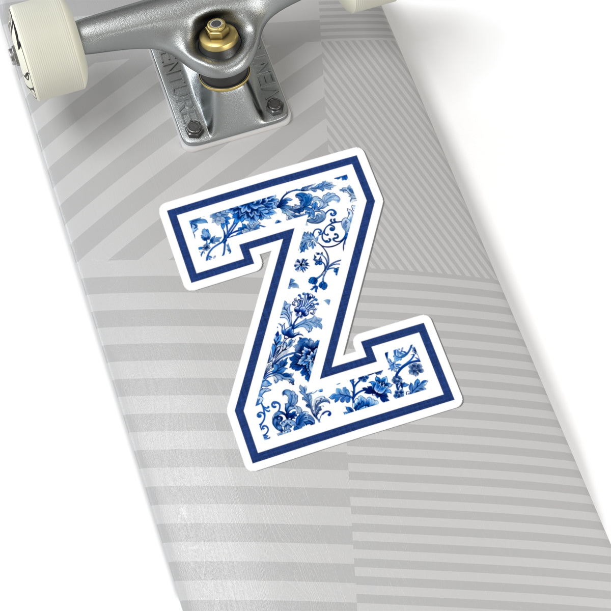 Chinoiserie Letter Z Kiss Cut Sticker