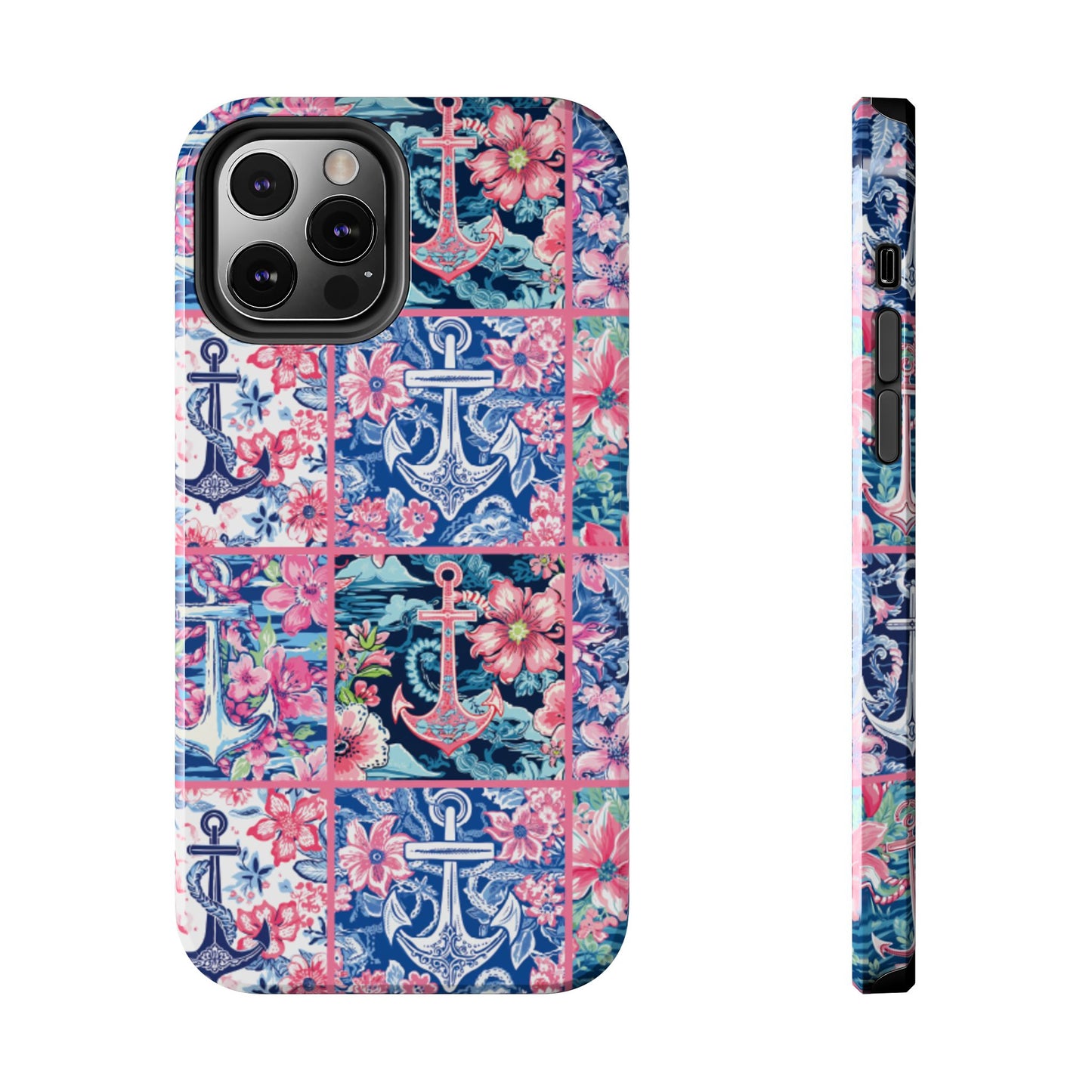 Floral Anchors Tough Phone Case