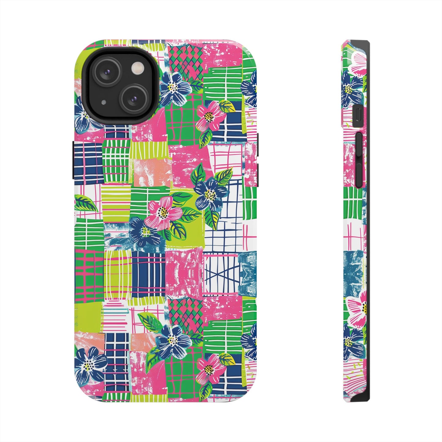Tropical Madras Tough Phone Case
