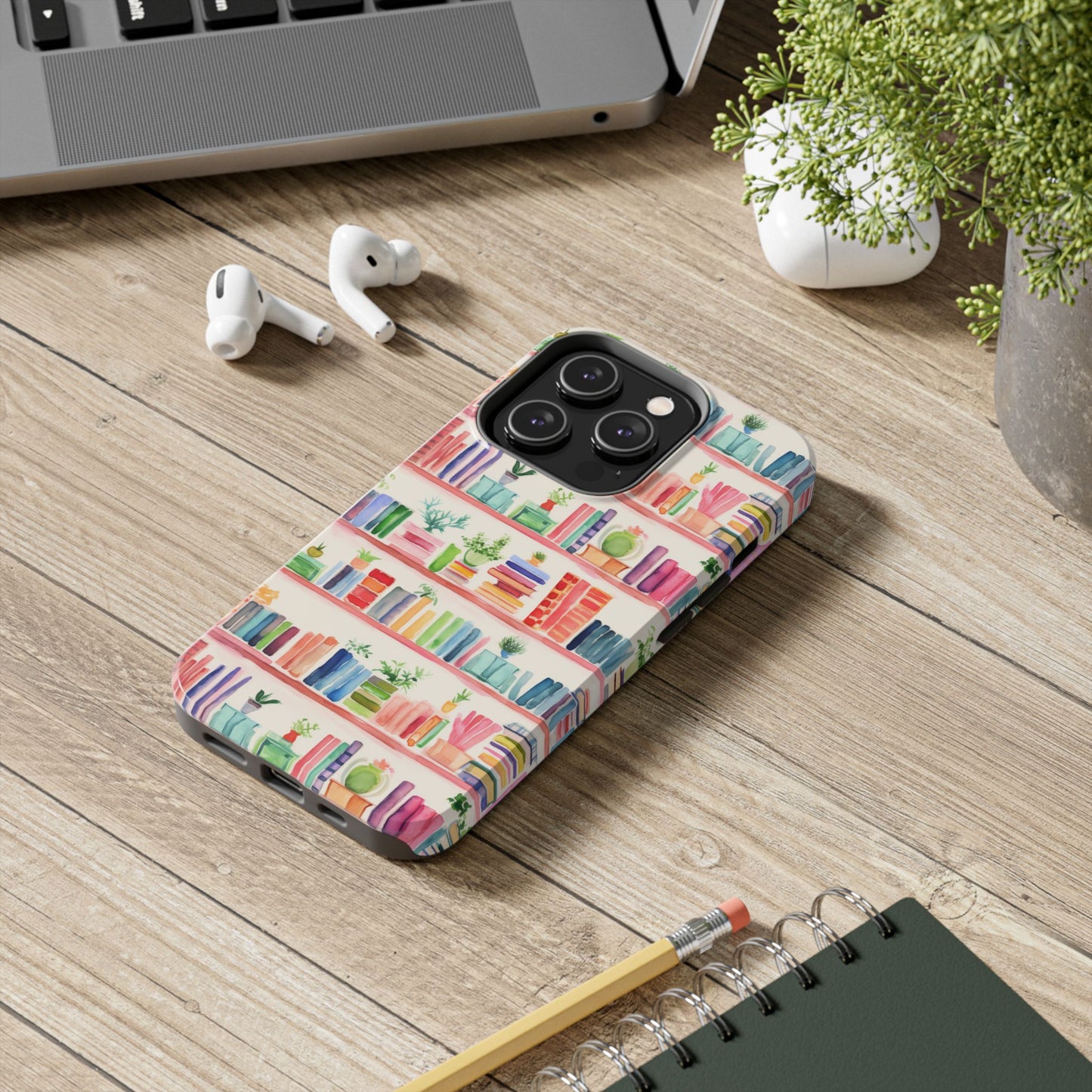 Colorful Bookshelf Tough Phone Cases