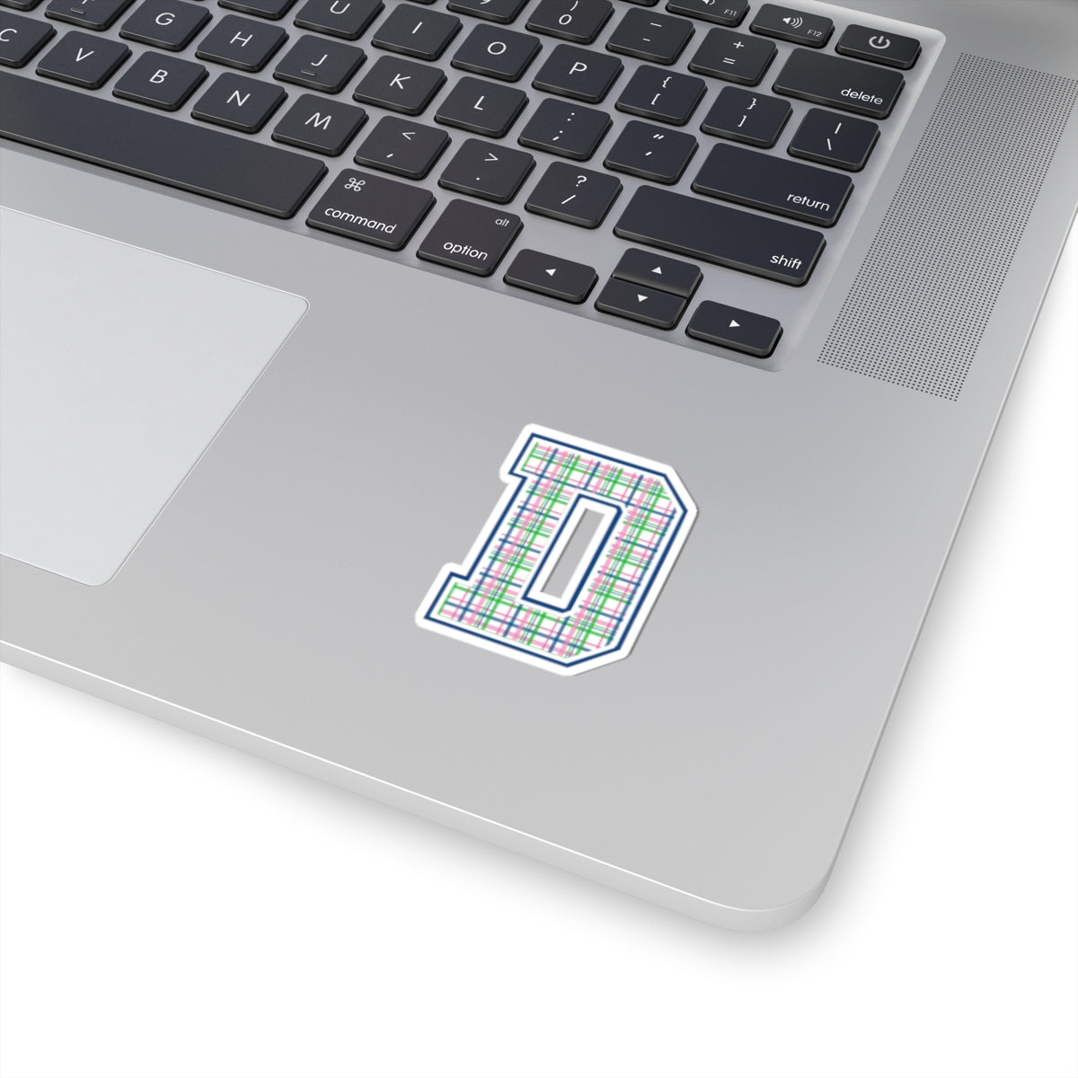 Preppy Letter D Kiss Cut Sticker