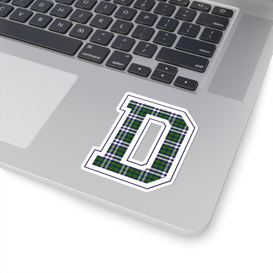 Equestrian Letter D Kiss Cut Sticker