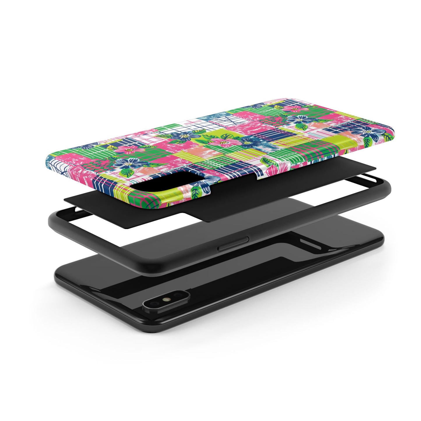 Tropical Madras Tough Phone Case