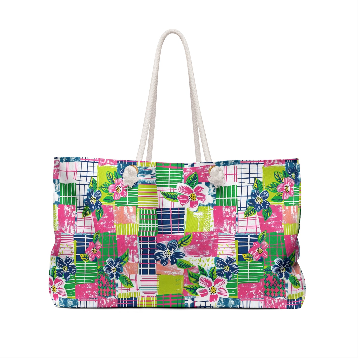 Tropical Madras Weekender Bag