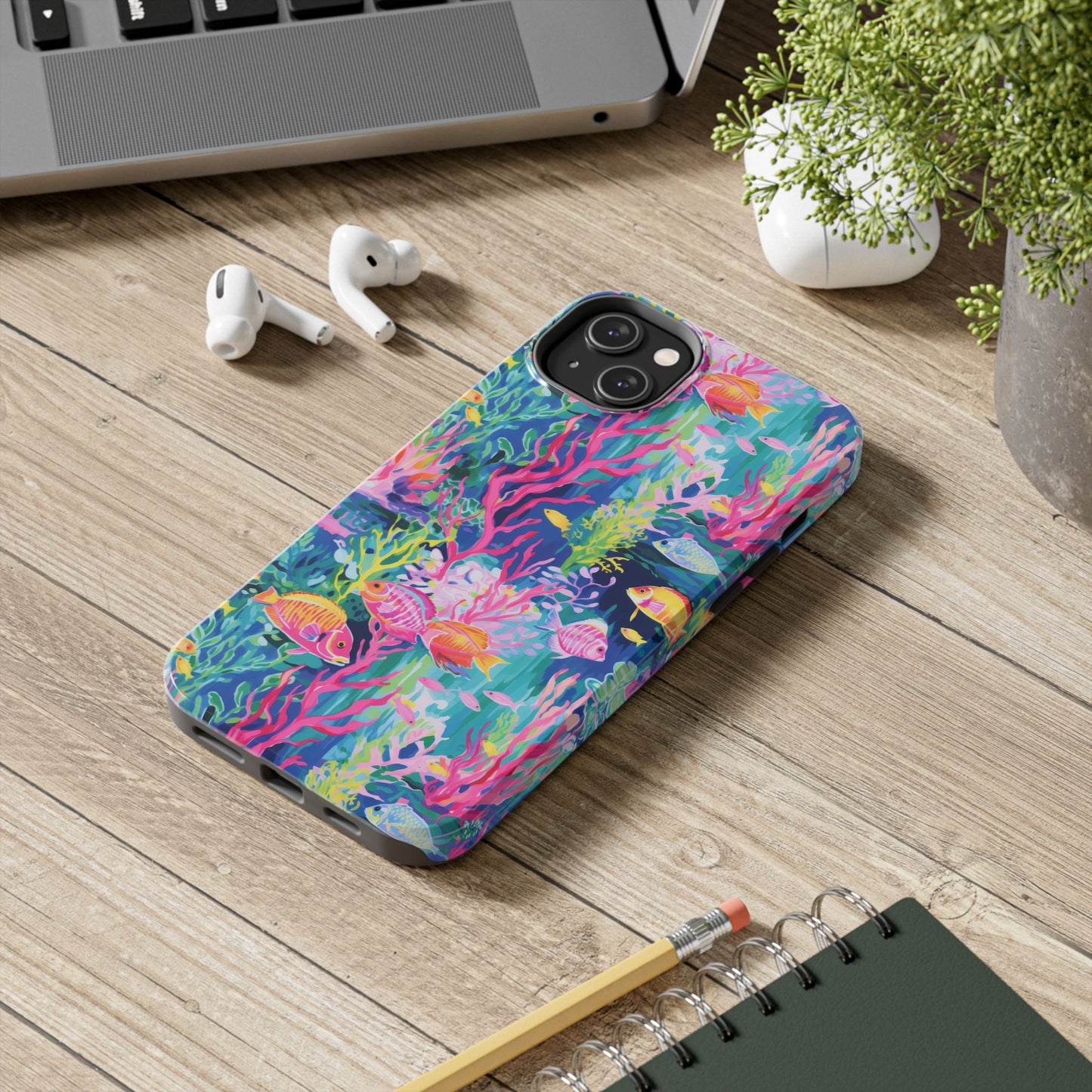 Watercolor Fish Tough Phone Case