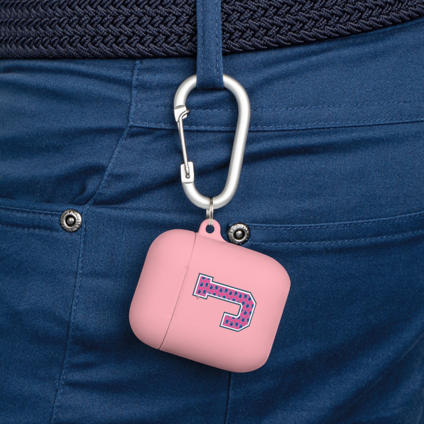 Preppy Letter J AirPods Case Cover