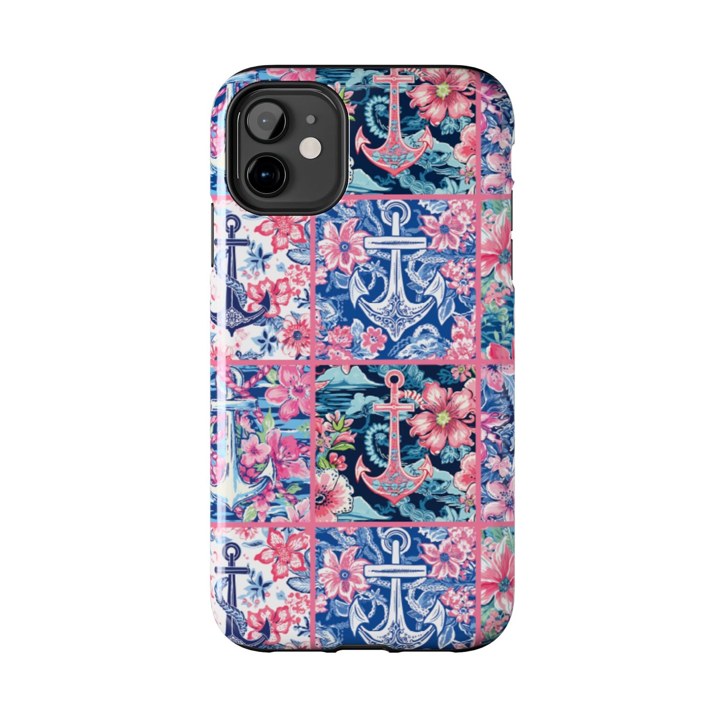 Floral Anchors Tough Phone Case
