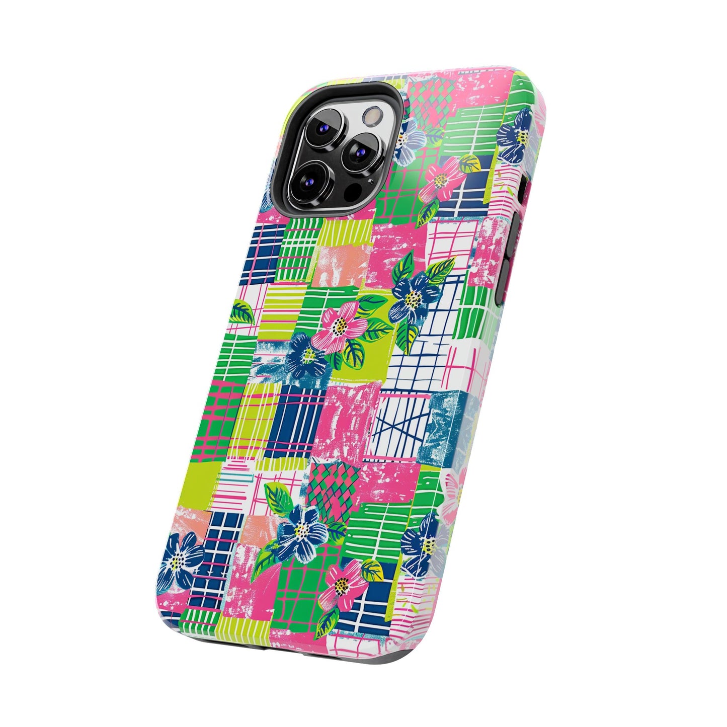 Tropical Madras Tough Phone Case