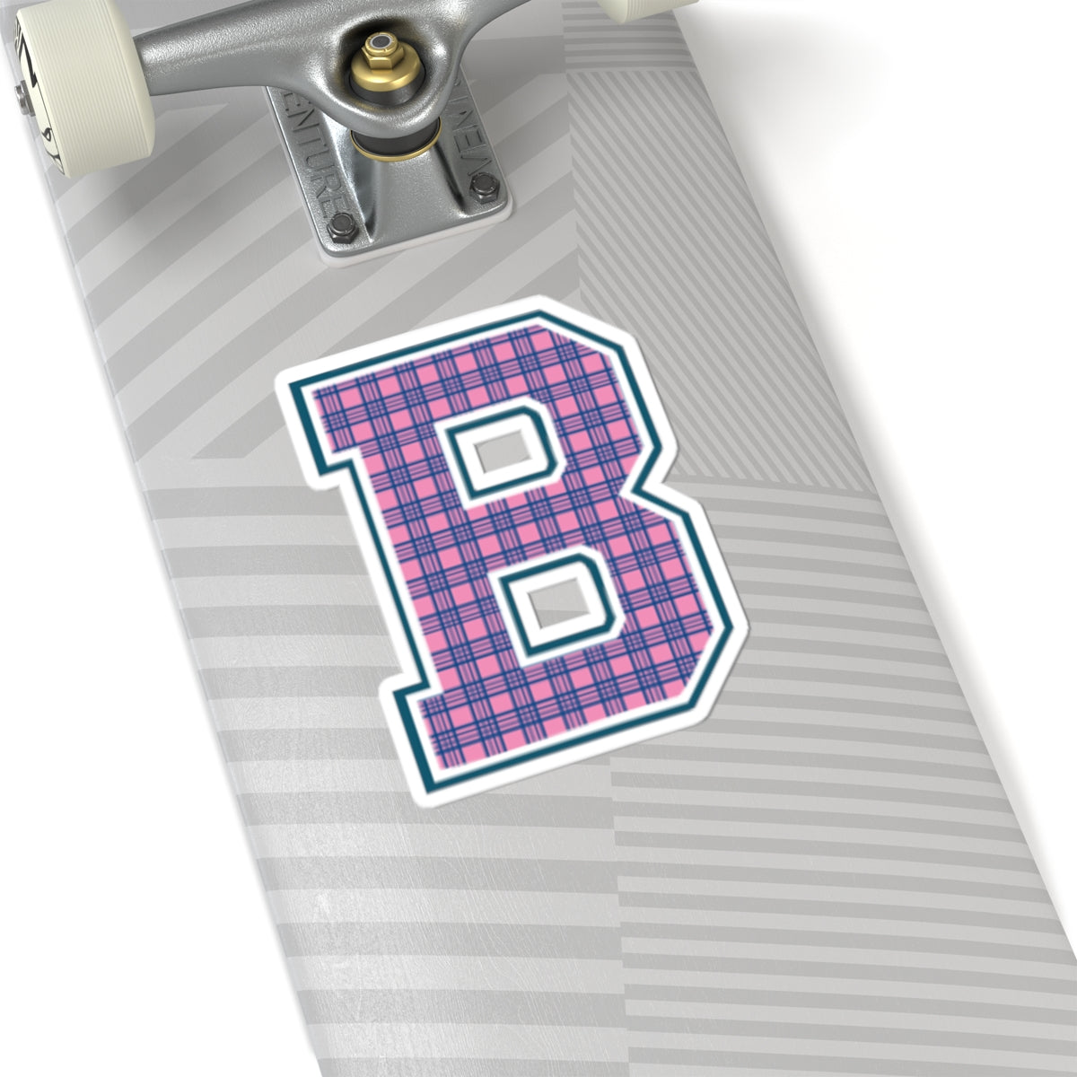 Preppy Letter B Kiss Cut Sticker