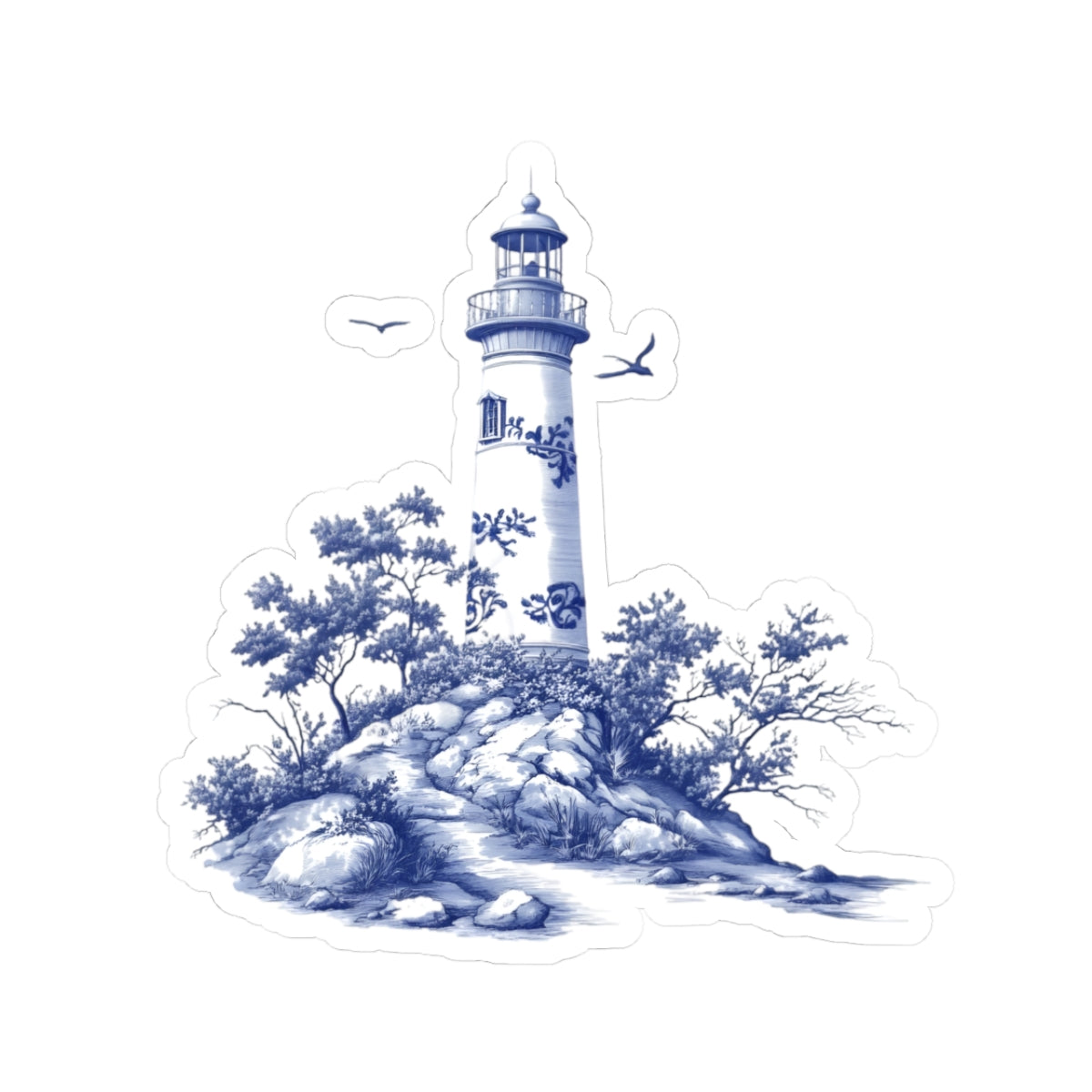Nautical Lighthouse Kiss-Cut Stickers