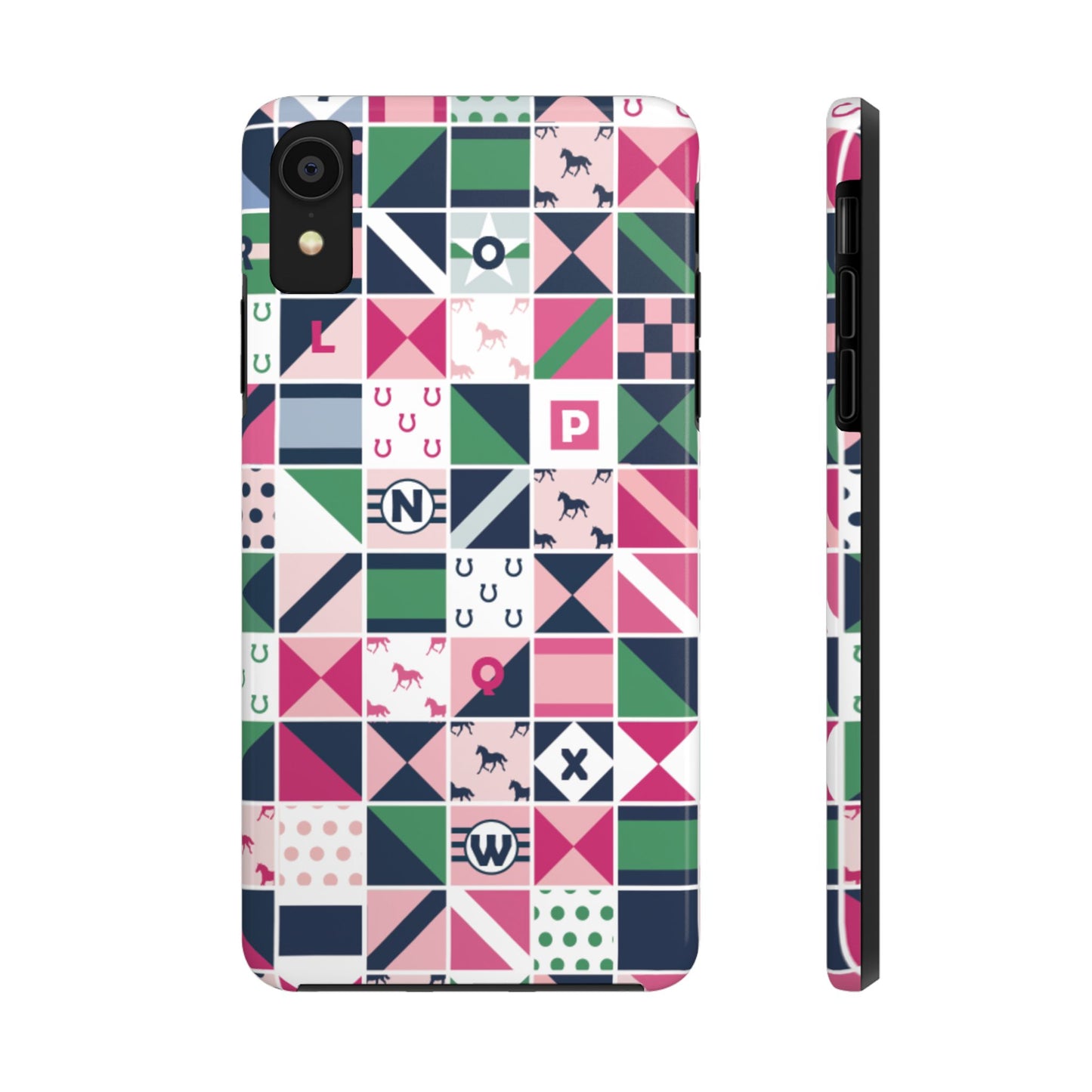 Equestrian Patchwork Tough Phone Case