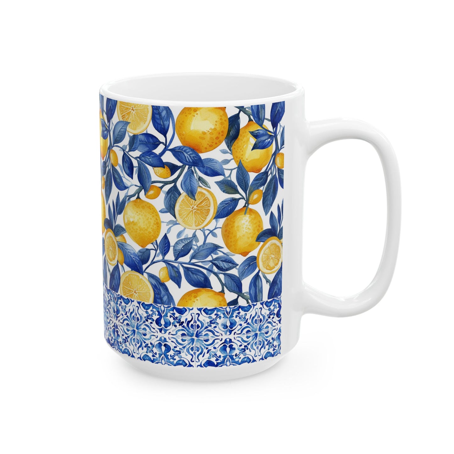 Lemons & Tiles Ceramic Mug